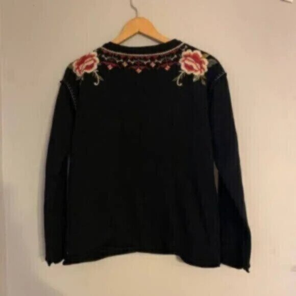 Johnny Was® Isadora Thermal Mix F.T. Pullover Sweatshirt - Picture 4 of 5